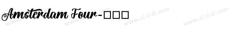 Amsterdam Four字体转换